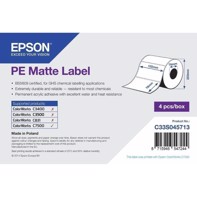 PE Matte Label - lävistettyjä etikettejä 102 mm x 76 mm (1570 etikettjä)