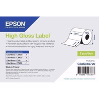 High Gloss Label - lävistettyjä etikettejä 76 mm x 51 mm (2310 etikettjä)