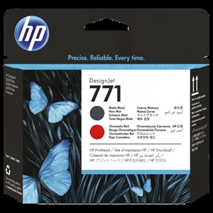 HP 771 Matte black/chromatic red tulostuspää
