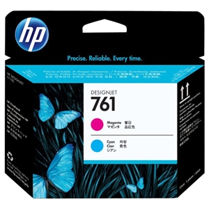 HP 761 magenta & cyan designjet tulostuspää