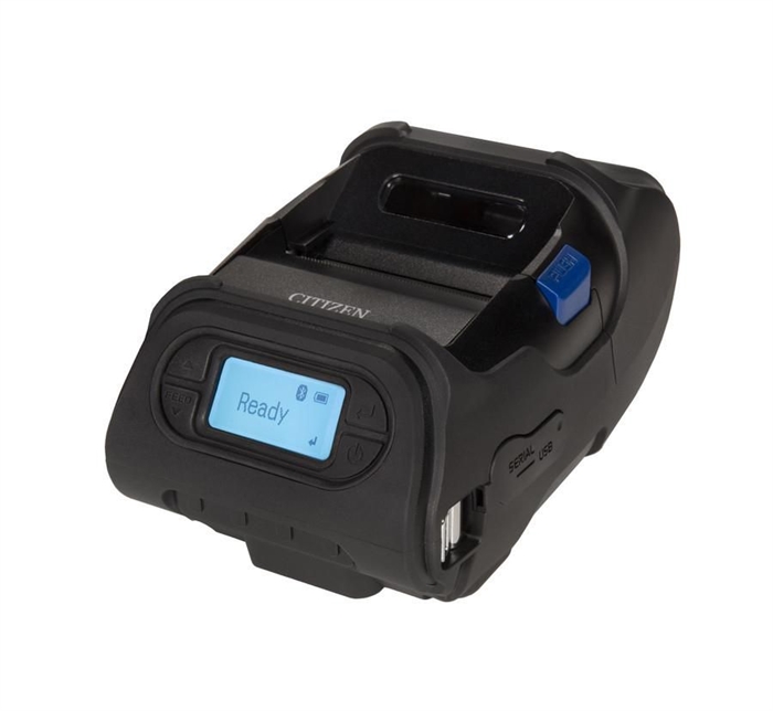 Citizen CMP-25L, USB, RS232, BT, 8 pistettä/mm (203 dpi), näyttö, ZPL, CPCL