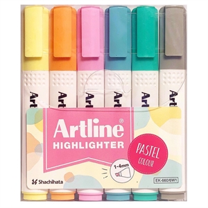 Artline Peverlay Pen 660 Pastelli 6-P