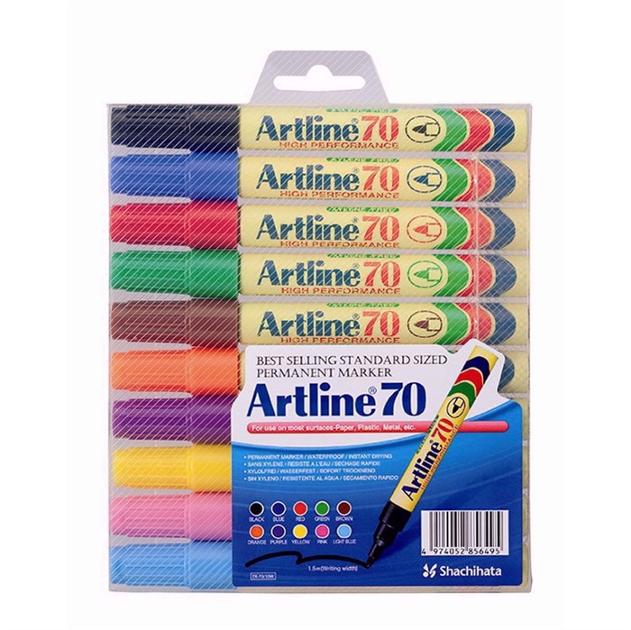 Artline Mark 70 Pysyvä 10-asetettu