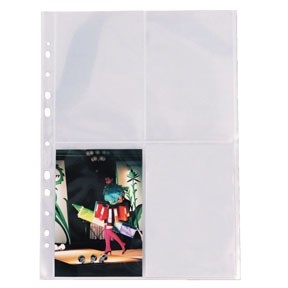 Esselte Photo Pocket 80M PP Glass Clear 10x15 A4 (25)