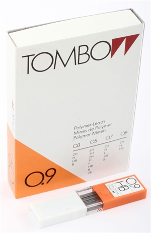 Tombow -nastat 0,9 HB (Etui M/12 -nastat)