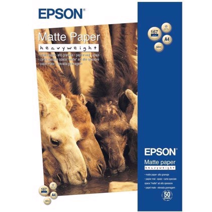 Epson Matt Paper Heavy Weight 167 g/m2,  A3+ - 50 arkkia