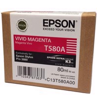 Epson Vivid Magenta 80 ml mustepatruuna T580A - Epson Pro 3880