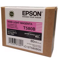 Epson Vivid Light Magenta 80 ml mustepatruuna T580B - Epson Pro 3880