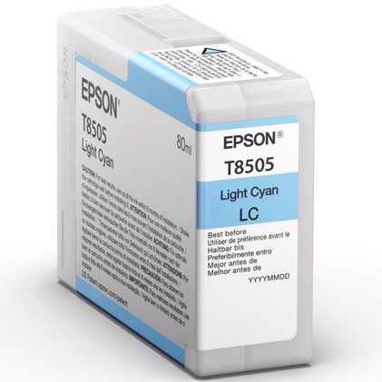 Epson Light Cyan 80 ml mustepatruuna T8505 - Epson SureColor P800