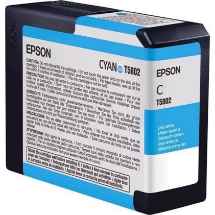 Epson Cyan 80 ml mustepatruuna T5802 - Epson Pro 3800 ja 3880