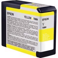 Epson Yellow 80 ml mustepatruuna T5804 - Epson Pro 3800 ja 3880