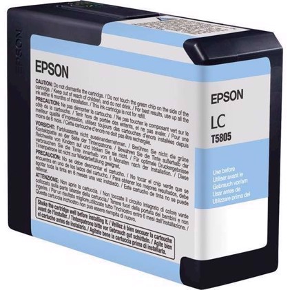 Epson Light Cyan 80 ml mustepatruuna T5805 - Epson Pro 3800 ja 3880