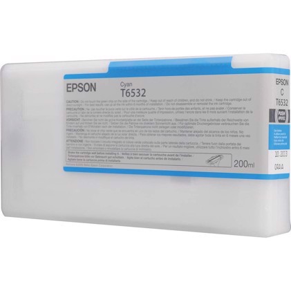 Epson Cyan T6532 - 200 ml mustepatruuna Epson Pro 4900:lle