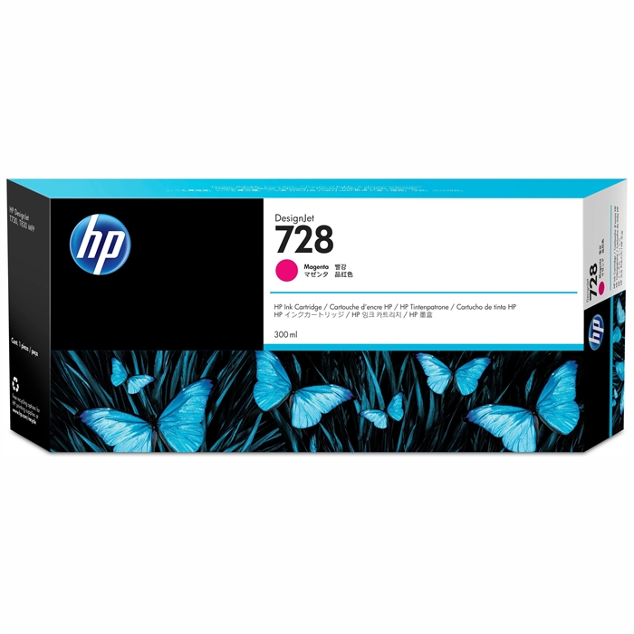 HP 728 300 ml:n magenta DesignJet-mustepatruuna Mustekasetti