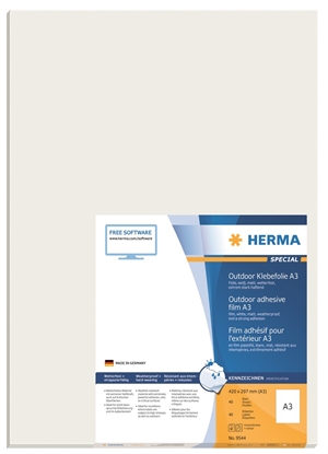 Herma -levy -elokuva Extra Strong 420 x 297 mm, 40 kpl.