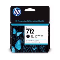 HP 712 80 ml:n musta DesignJet-mustekasetti