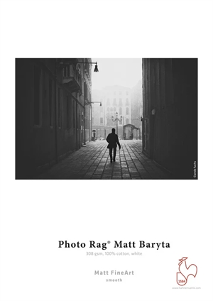 Hahnemühle Photo Rag Matt Baryta 308 g/m² - 24" x 12  metriä