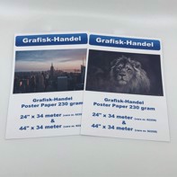 Grafisk-Handel Poster paper 230 gram - 44" x 34 meter