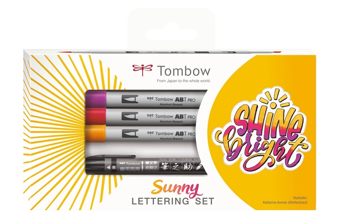 Tombow Mark Alkoholi Abt Pro Sunny Lettering Set (5)