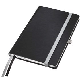 Leitz Notepad Style A5 Hard Lin 80ark Black