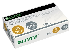 Leitz Staples 24/6 P3 T/30ark White (1000)
