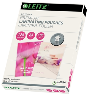 Leitz Lamination Rumn Out Gloss 125My A5 (100)