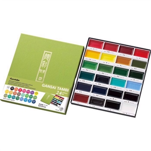 Zig Gansai Tambi Aquarel 24 Color Set