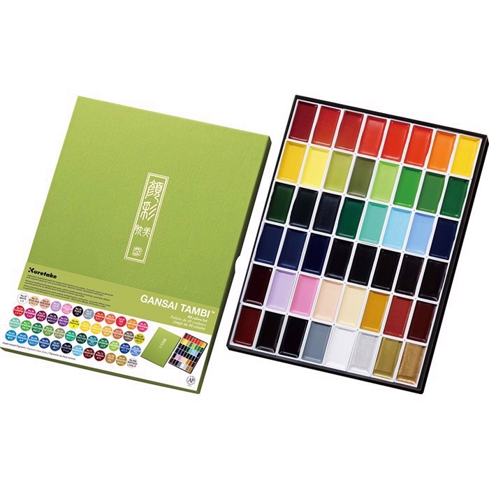 Zig Gansai Tambi Aquarel 48 Color Set