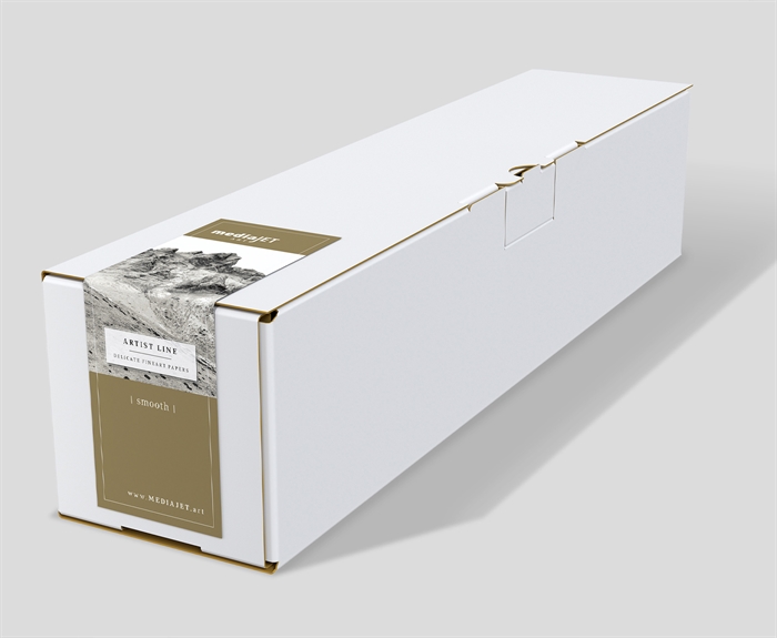 mediaJET Museum Natural Silk Silk- - 300 g/m² - 44" x 15 metriä