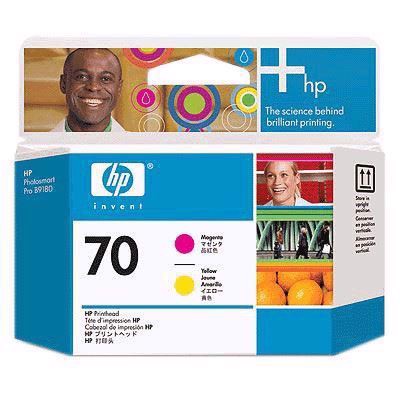 HP 70 - Magenta ja Keltainen tulostuspäät
