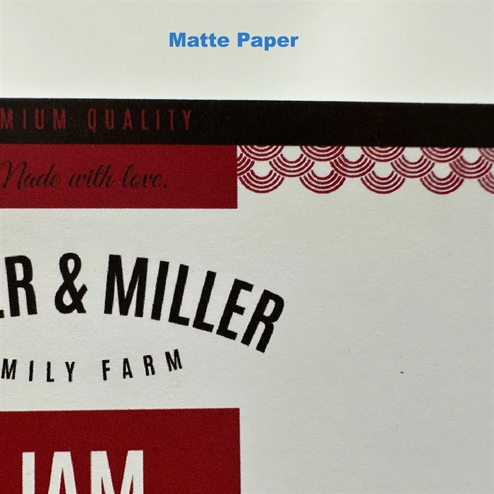 Matta paperi (FSC) etikettirulla - 10 cm x 4 metriä