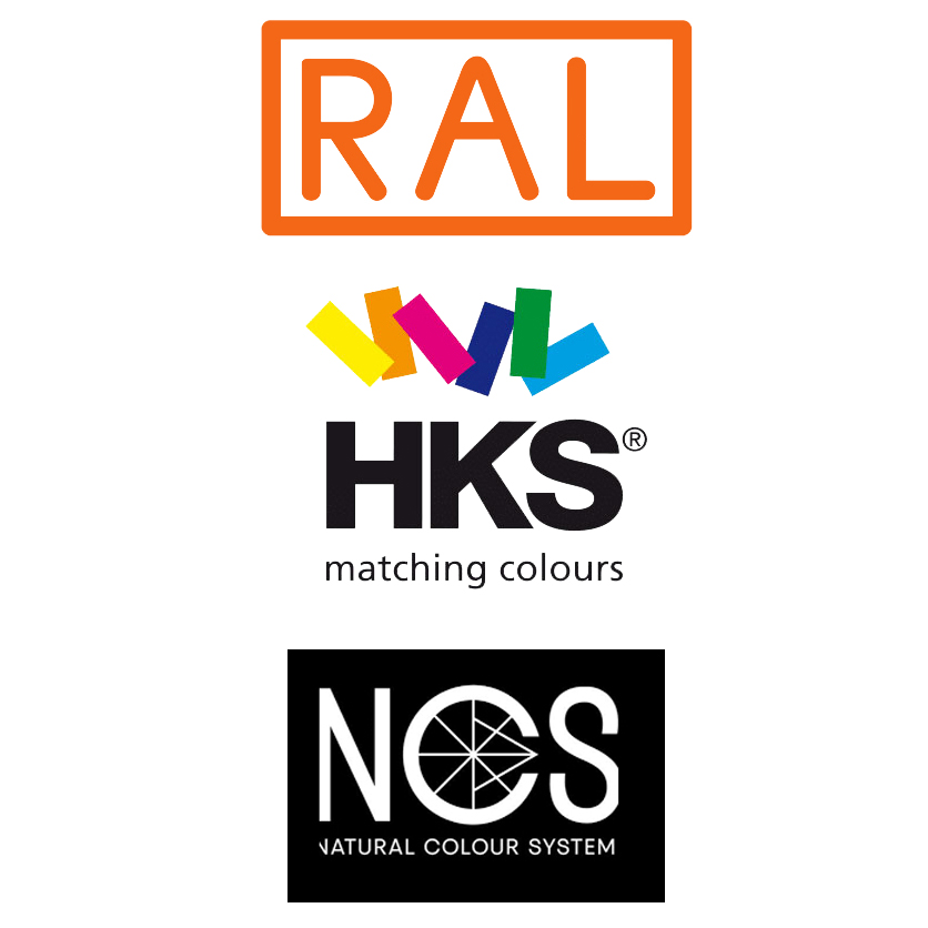 NCS, RAL ja HKS värikartat