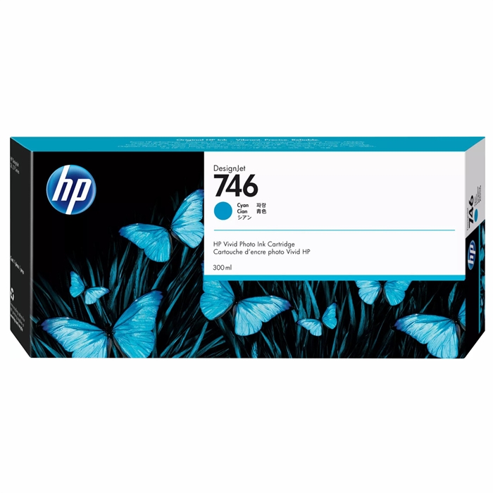 HP 746 300 ml:n syaani DesignJet-mustekasetti