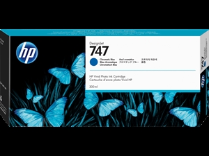 HP 747 300 ml:n Chromatic Blue DesignJet -patruuna