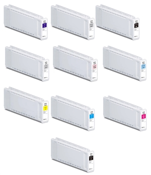 Täysi sarja 700 ml mustepatruunoita Epson SureColor P7300- ja P9300-malleihin