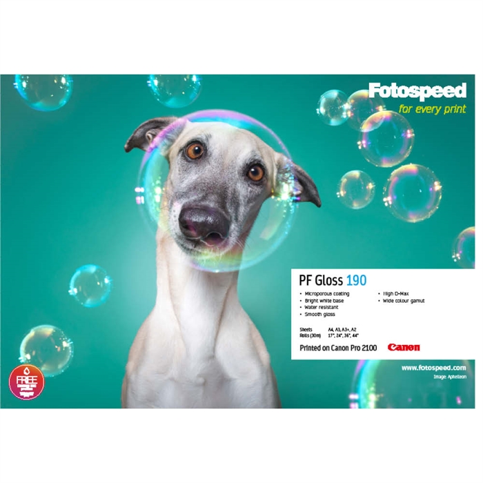 Fotospeed PF Gloss 190 g/m² - 17" x 30 metriä