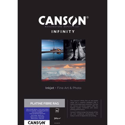 Canson Platine Fibre Rag 310 g/m² - A3, 25 arkkeja