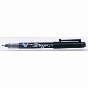 Pilot FeltPen M/Hood V-Signpen 2.0 musta