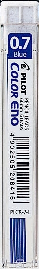 Pilot -nastat värillinen eNO 0,7 mm Hb sininen (6)
