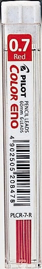 Pilottitapit värillinen eNO 0,7 mm Hb punainen (6)
