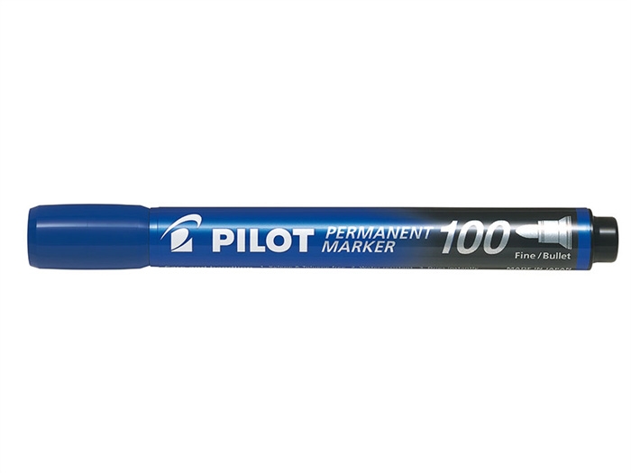 Pilottikentät pysyvästi 100 pyöreä sininen