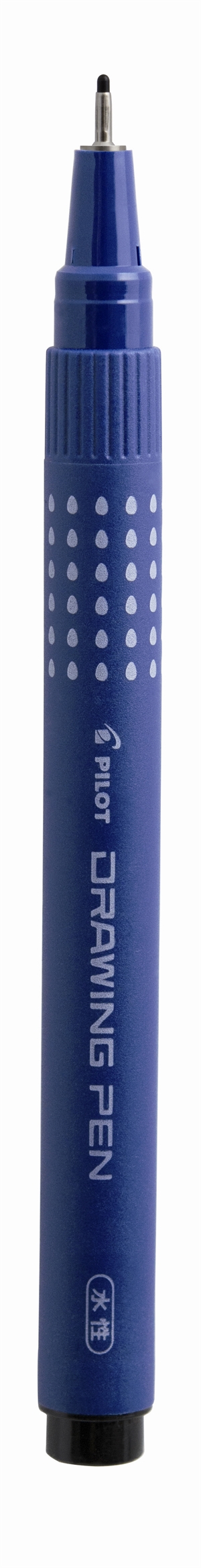 Pilottpen m/huppu piirustuskynä 0,8 mm musta