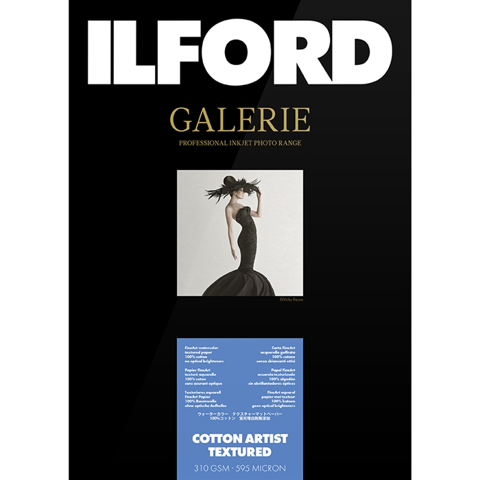 Ilford Cotton Artist Textured for FineArt Album - 210mm x 335mm - 25 kpl.