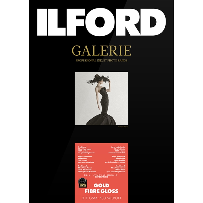 Ilford Gold Fibre Gloss for FineArt Album - 210mm x 335mm - 25 kpl.