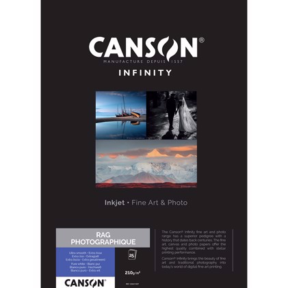 Canson Rag Photographique 210 g/m² - A3+, 25 arkkeja