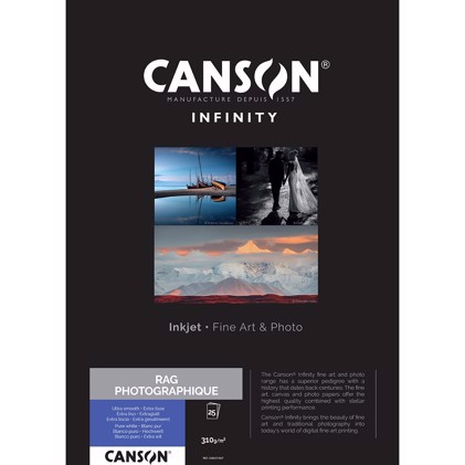 Canson Rag Photographique 310 g/m² - A3+, 25 arkkeja