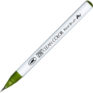 Zig Clean Color Brush Pen 043 FL. Oliivinvihreä
