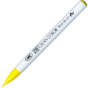 Zig Clean Color Brush Pen 051 FL. Sitruunankeltainen