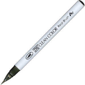 Zig Clean Color Brush Pen 095 FL. Tummanharmaa