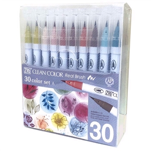 Zig Clean Color Brush -kynä A Set A m 30pc